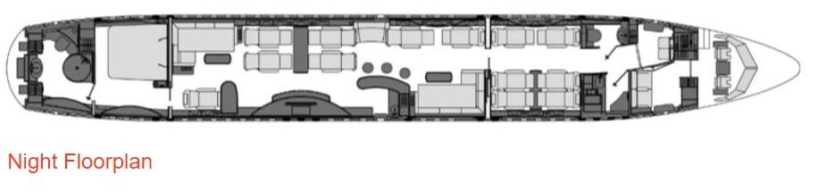 BBJ charter night floorplan